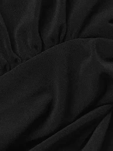 Norma Kamali Women's Sweetheart Ruched Dress - Black | Thumbnail 6 Norma Kamali Women's Sweetheart Ruched Dress - Black | Thumbnail 6