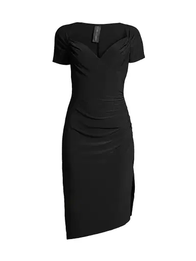 Norma Kamali Women's Sweetheart Ruched Dress - Black | Thumbnail 1 Norma Kamali Women's Sweetheart Ruched Dress - Black | Thumbnail 1