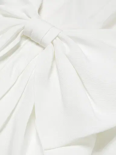 Amsale Women's Strapless Silk Faille Bow Dress - Silk White - Size 16 | Thumbnail 7 Amsale Women's Strapless Silk Faille Bow Dress - Silk White - Size 16 | Thumbnail 7