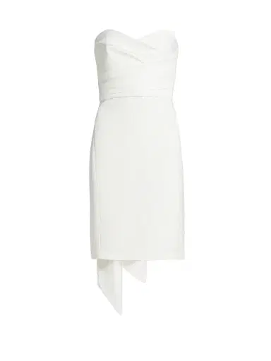 Amsale Women's Strapless Silk Faille Bow Dress - Silk White - Size 16 | Thumbnail 1 Amsale Women's Strapless Silk Faille Bow Dress - Silk White - Size 16 | Thumbnail 1