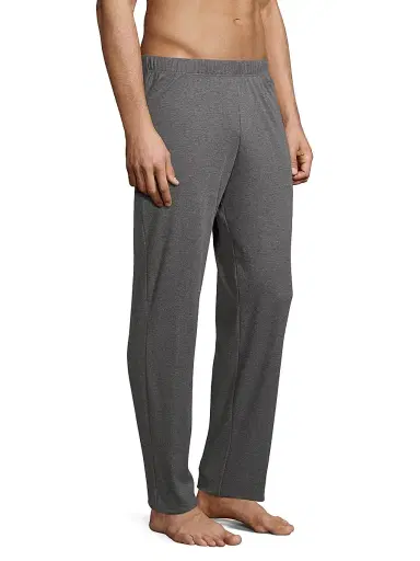Hanro Men's Basic Piped 2-Piece Long Pajama Set - Deep Navy | Thumbnail 4 Hanro Men's Basic Piped 2-Piece Long Pajama Set - Deep Navy | Thumbnail 4