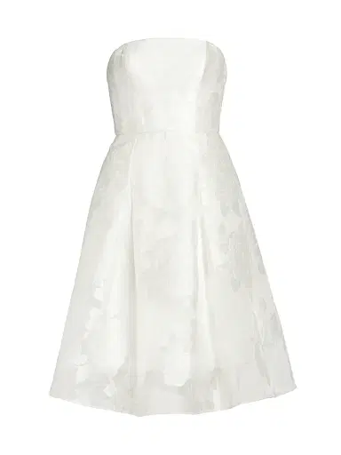 Amsale Women's Rose Fil Coupe Fit-&-Flare Dress - | Thumbnail 1 Amsale Women's Rose Fil Coupe Fit-&-Flare Dress - | Thumbnail 1