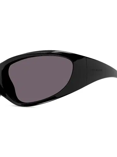 Balenciaga Women's Skin 80MM Oval Shield Sunglasses - Black | Thumbnail 4 Balenciaga Women's Skin 80MM Oval Shield Sunglasses - Black | Thumbnail 4
