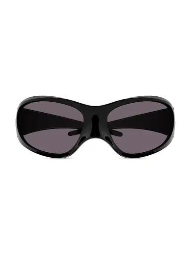Balenciaga Women's Skin 80MM Oval Shield Sunglasses - Black | Thumbnail 1 Balenciaga Women's Skin 80MM Oval Shield Sunglasses - Black | Thumbnail 1