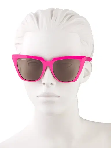 Balenciaga Women's 55MM Squared Cat-Eye Sunglasses - Shiny Fuchsia | Thumbnail 4 Balenciaga Women's 55MM Squared Cat-Eye Sunglasses - Shiny Fuchsia | Thumbnail 4
