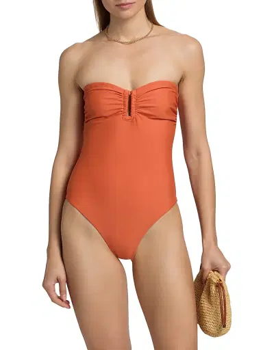 Kobi Halperin Women's Becca Strapless One-Piece Swimsuit - Brandy | Thumbnail 3 Kobi Halperin Women's Becca Strapless One-Piece Swimsuit - Brandy | Thumbnail 3