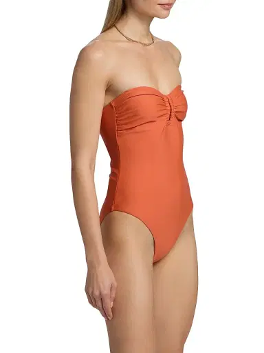 Kobi Halperin Women's Becca Strapless One-Piece Swimsuit - Brandy | Thumbnail 4 Kobi Halperin Women's Becca Strapless One-Piece Swimsuit - Brandy | Thumbnail 4