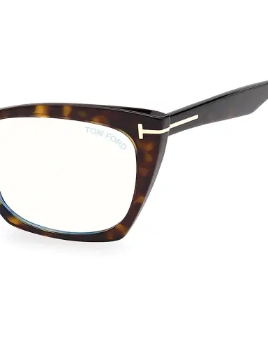 TOM FORD Women's 54MM Cat-Eye Blue Filter Eyeglasses - Dark Havana | Thumbnail 3 TOM FORD Women's 54MM Cat-Eye Blue Filter Eyeglasses - Dark Havana | Thumbnail 3