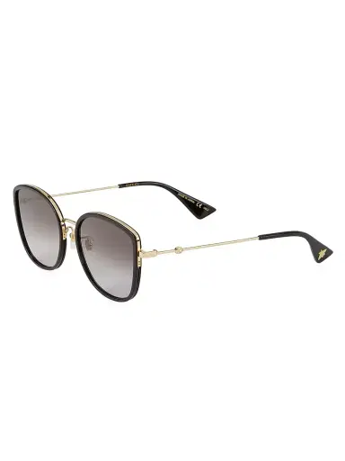 Gucci Women's 56MM Cat-Eye Sunglasses - Black | Thumbnail 2 Gucci Women's 56MM Cat-Eye Sunglasses - Black | Thumbnail 2