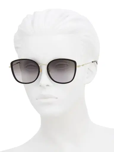 Gucci Women's 56MM Cat-Eye Sunglasses - Black | Thumbnail 4 Gucci Women's 56MM Cat-Eye Sunglasses - Black | Thumbnail 4