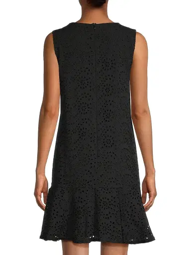 Kobi Halperin Women's Leora Cotton Eyelet Shift Dress - Black | Thumbnail 5 Kobi Halperin Women's Leora Cotton Eyelet Shift Dress - Black | Thumbnail 5