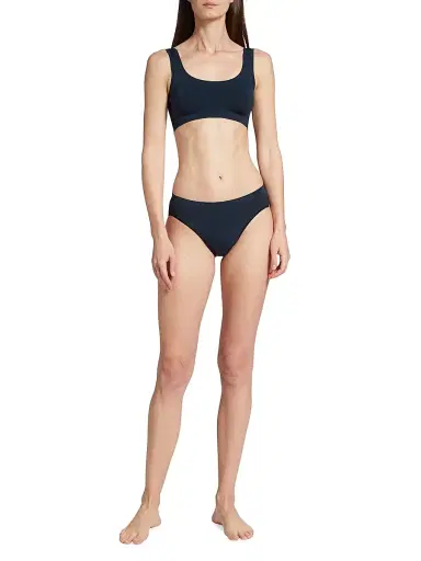 Hanro Women's Touch Feeling Crop Top - Deep Navy | Thumbnail 2 Hanro Women's Touch Feeling Crop Top - Deep Navy | Thumbnail 2