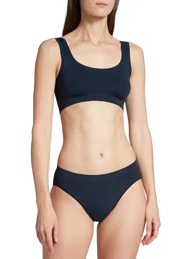 Hanro Women's Touch Feeling Crop Top - Deep Navy | Thumbnail 3 Hanro Women's Touch Feeling Crop Top - Deep Navy | Thumbnail 3