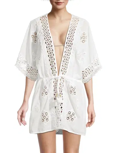 Ramy Brook Women's Delphine Coverup - White | Thumbnail 2 Ramy Brook Women's Delphine Coverup - White | Thumbnail 2