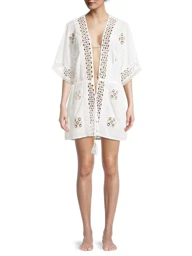 Ramy Brook Women's Delphine Coverup - White | Thumbnail 1 Ramy Brook Women's Delphine Coverup - White | Thumbnail 1