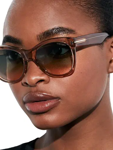 Tom Ford Women's Wallace 54MM Cat-Eye Sunglasses - Champagne Green | Thumbnail 5 Tom Ford Women's Wallace 54MM Cat-Eye Sunglasses - Champagne Green | Thumbnail 5