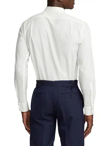 Ralph Lauren Purple Label Men's Aston Dress Shirt - White | Thumbnail 4 Ralph Lauren Purple Label Men's Aston Dress Shirt - White | Thumbnail 4