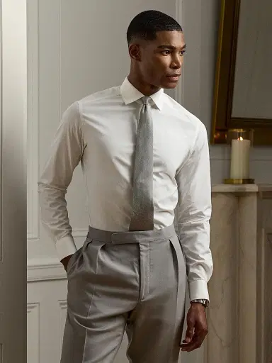 Ralph Lauren Purple Label Men's Aston Dress Shirt - White | Thumbnail 7 Ralph Lauren Purple Label Men's Aston Dress Shirt - White | Thumbnail 7