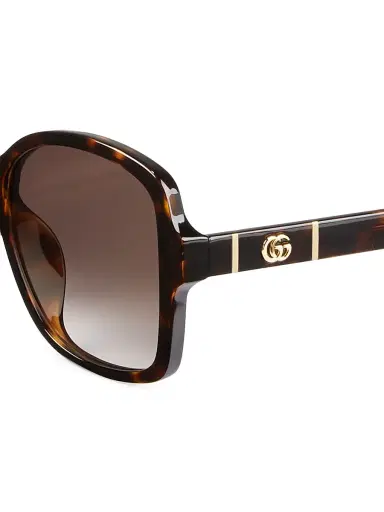 Gucci Women's 57MM Rectangular Sunglasses - Avana | Thumbnail 3 Gucci Women's 57MM Rectangular Sunglasses - Avana | Thumbnail 3