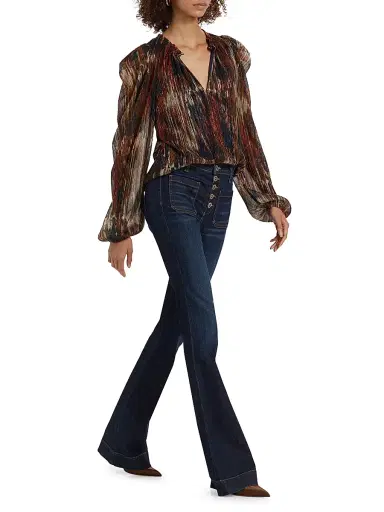 Ramy Brook Women's Cindy Flared Jeans - Dark Rinse | Thumbnail 2 Ramy Brook Women's Cindy Flared Jeans - Dark Rinse | Thumbnail 2
