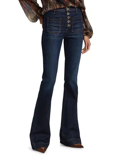 Ramy Brook Women's Cindy Flared Jeans - Dark Rinse | Thumbnail 3 Ramy Brook Women's Cindy Flared Jeans - Dark Rinse | Thumbnail 3