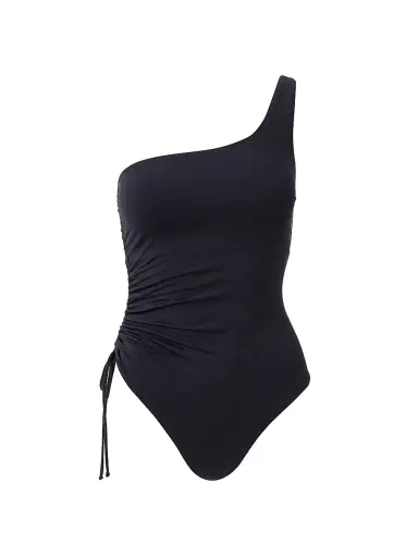 Melissa Odabash Women's Bodrum One-Shoulder One-Piece Swimsuit - Black | Thumbnail 1 Melissa Odabash Women's Bodrum One-Shoulder One-Piece Swimsuit - Black | Thumbnail 1