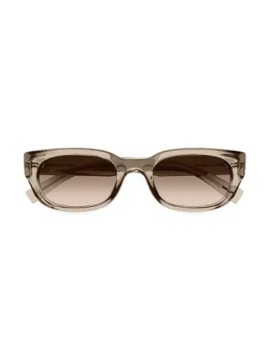 Saint Laurent Women's Script Rectangular Sunglasses - Grey | Thumbnail 2 Saint Laurent Women's Script Rectangular Sunglasses - Grey | Thumbnail 2