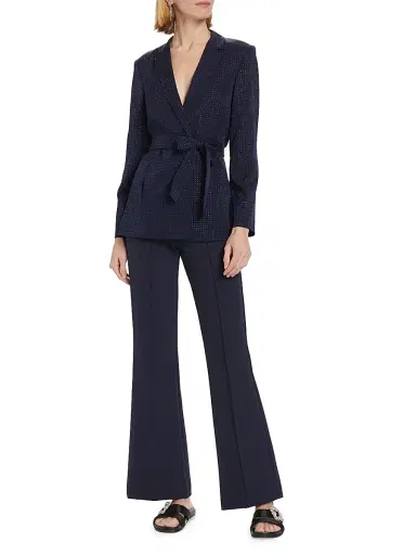 Kobi Halperin Women's Lucy Flared Pants - Navy | Thumbnail 2 Kobi Halperin Women's Lucy Flared Pants - Navy | Thumbnail 2