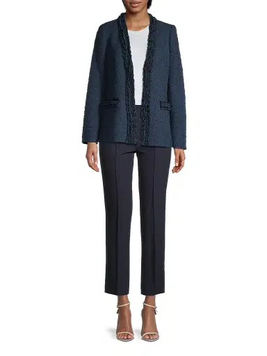 Kobi Halperin Women's Briley Twill Cropped Pants - Navy | Thumbnail 2 Kobi Halperin Women's Briley Twill Cropped Pants - Navy | Thumbnail 2
