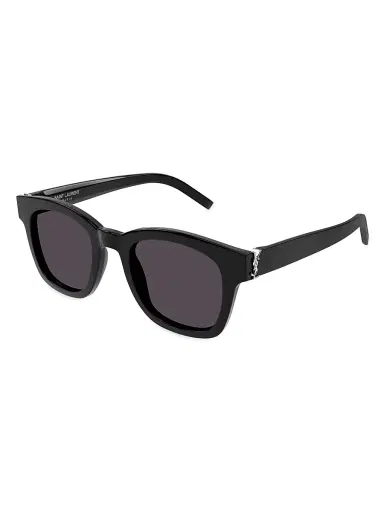 Saint Laurent Women's Monogram Hinge 49MM Square Sunglasses - Black | Thumbnail 1 Saint Laurent Women's Monogram Hinge 49MM Square Sunglasses - Black | Thumbnail 1