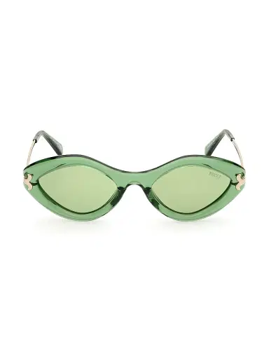 PUCCI Women's 54MM Geometric Sunglasses - Translucent Green Green | Thumbnail 2 PUCCI Women's 54MM Geometric Sunglasses - Translucent Green Green | Thumbnail 2