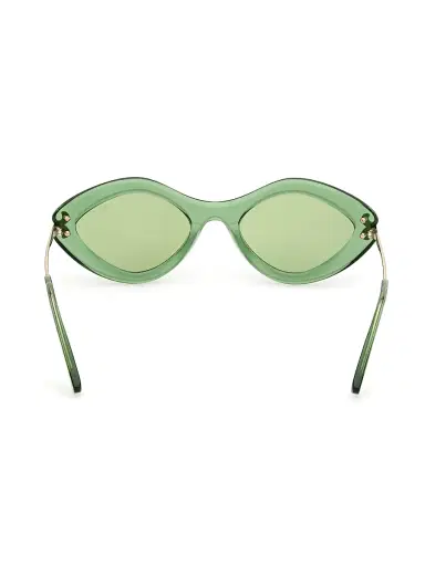 PUCCI Women's 54MM Geometric Sunglasses - Translucent Green Green | Thumbnail 5 PUCCI Women's 54MM Geometric Sunglasses - Translucent Green Green | Thumbnail 5