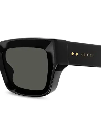 Gucci Women's Thickness 54MM Rectangular Sunglasses - Black Grey | Thumbnail 3 Gucci Women's Thickness 54MM Rectangular Sunglasses - Black Grey | Thumbnail 3