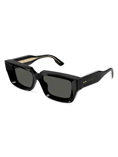 Gucci Women's Thickness 54MM Rectangular Sunglasses - Black Grey | Thumbnail 1 Gucci Women's Thickness 54MM Rectangular Sunglasses - Black Grey | Thumbnail 1
