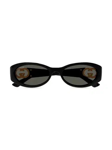 Gucci Women's Hailey 54MM Oval Sunglasses - Black Grey | Thumbnail 2 Gucci Women's Hailey 54MM Oval Sunglasses - Black Grey | Thumbnail 2