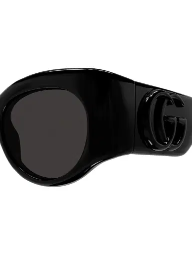 Gucci Women's Marmont Monocolor 53MM Round Sunglasses - Black Dark Grey | Thumbnail 3 Gucci Women's Marmont Monocolor 53MM Round Sunglasses - Black Dark Grey | Thumbnail 3