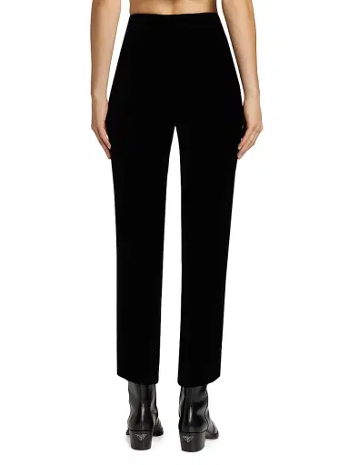 L'AGENCE Women's Rebel Tapered Velvet Trousers - Black | Thumbnail 5 L'AGENCE Women's Rebel Tapered Velvet Trousers - Black | Thumbnail 5
