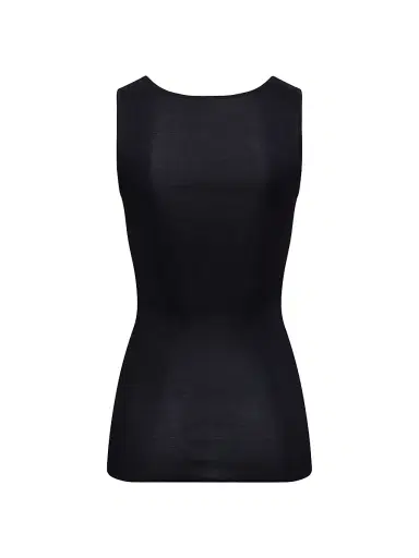 Hanro Women's Cotton Delight Lace-Trim Tank - Black - Size Small | Thumbnail 3 Hanro Women's Cotton Delight Lace-Trim Tank - Black - Size Small | Thumbnail 3