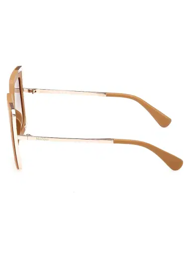 Max Mara Women's Design 52MM Square Sunglasses - Beige | Thumbnail 3 Max Mara Women's Design 52MM Square Sunglasses - Beige | Thumbnail 3