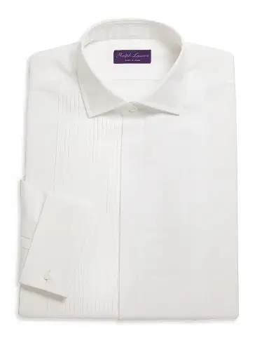 Ralph Lauren Purple Label Purple Label Regular-Fit Cotton Long-Sleeve Dress Shirt - White | Thumbnail 1 Ralph Lauren Purple Label Purple Label Regular-Fit Cotton Long-Sleeve Dress Shirt - White | Thumbnail 1