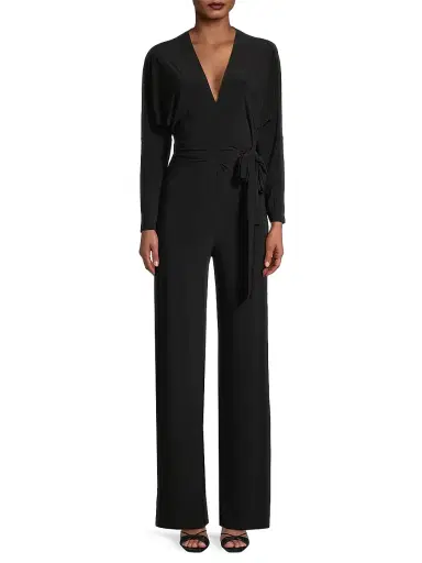 Norma Kamali Women's Dolman Wrap Jumpsuit - Black | Thumbnail 2 Norma Kamali Women's Dolman Wrap Jumpsuit - Black | Thumbnail 2