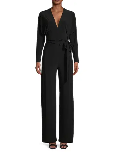 Norma Kamali Women's Dolman Wrap Jumpsuit - Black | Thumbnail 3 Norma Kamali Women's Dolman Wrap Jumpsuit - Black | Thumbnail 3