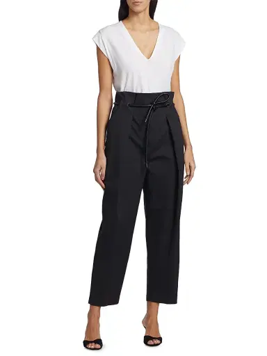 3.1 Phillip Lim Women's Orgami Belted Straight-Leg Trousers - Black - Size 2 | Thumbnail 2 3.1 Phillip Lim Women's Orgami Belted Straight-Leg Trousers - Black - Size 2 | Thumbnail 2