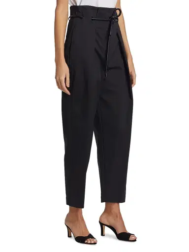 3.1 Phillip Lim Women's Orgami Belted Straight-Leg Trousers - Black - Size 2 | Thumbnail 4 3.1 Phillip Lim Women's Orgami Belted Straight-Leg Trousers - Black - Size 2 | Thumbnail 4