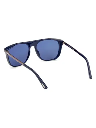 Tom Ford Men's 55MM Square Sunglasses - Shiny Navy Blue | Thumbnail 6 Tom Ford Men's 55MM Square Sunglasses - Shiny Navy Blue | Thumbnail 6
