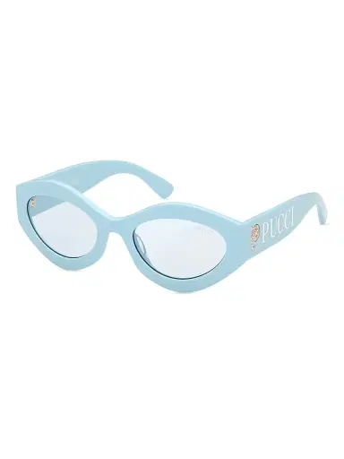 Pucci Women's 54MM Cat-Eye Sunglasses - Shiny Blue | Thumbnail 2 Pucci Women's 54MM Cat-Eye Sunglasses - Shiny Blue | Thumbnail 2
