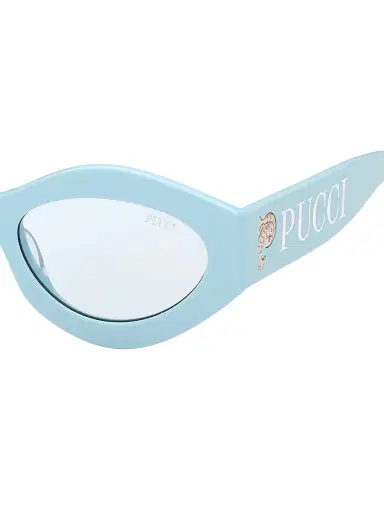 Pucci Women's 54MM Cat-Eye Sunglasses - Shiny Blue | Thumbnail 3 Pucci Women's 54MM Cat-Eye Sunglasses - Shiny Blue | Thumbnail 3