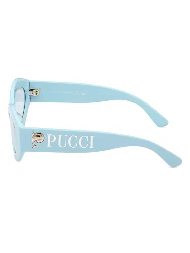 Pucci Women's 54MM Cat-Eye Sunglasses - Shiny Blue | Thumbnail 4 Pucci Women's 54MM Cat-Eye Sunglasses - Shiny Blue | Thumbnail 4