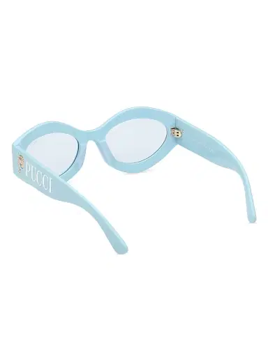 Pucci Women's 54MM Cat-Eye Sunglasses - Shiny Blue | Thumbnail 5 Pucci Women's 54MM Cat-Eye Sunglasses - Shiny Blue | Thumbnail 5