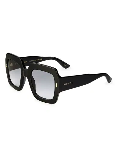 Gucci Women's Sustainability 53MM Square Sunglasses - Black | Thumbnail 2 Gucci Women's Sustainability 53MM Square Sunglasses - Black | Thumbnail 2
